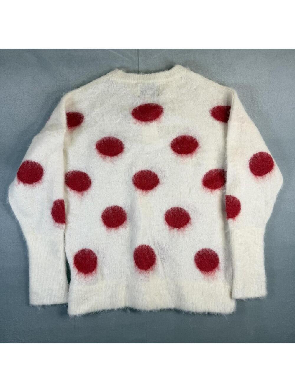 Zara x Disney x Harry Lambert Polka Dot Sweater Mens Medium Cream Alpaca Fuzzy - Picture 3 of 8